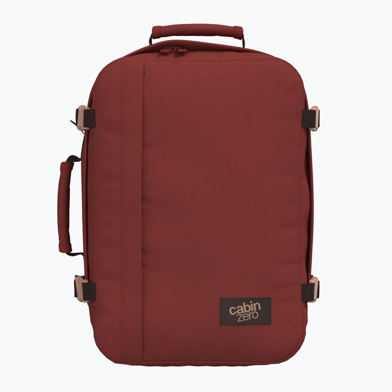 Travel backpack CabinZero Classic 36 l sangria red