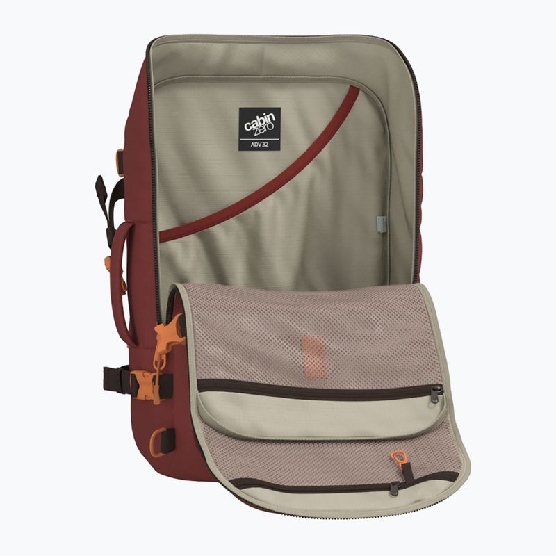 Travel backpack CabinZero Adventure 32 l sangria red 7