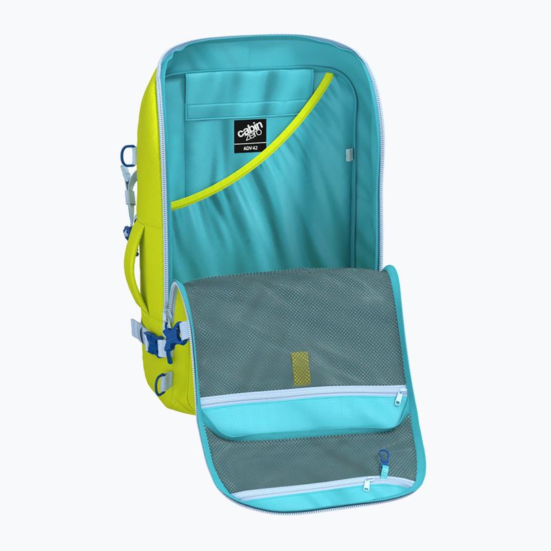 Travel backpack CabinZero Adventure 42 l mojito lime 8