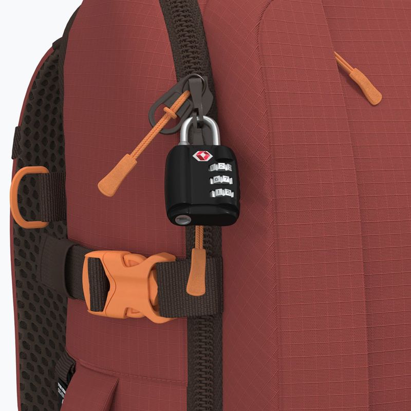 Travel backpack CabinZero Adventure 42 l sangria red 9