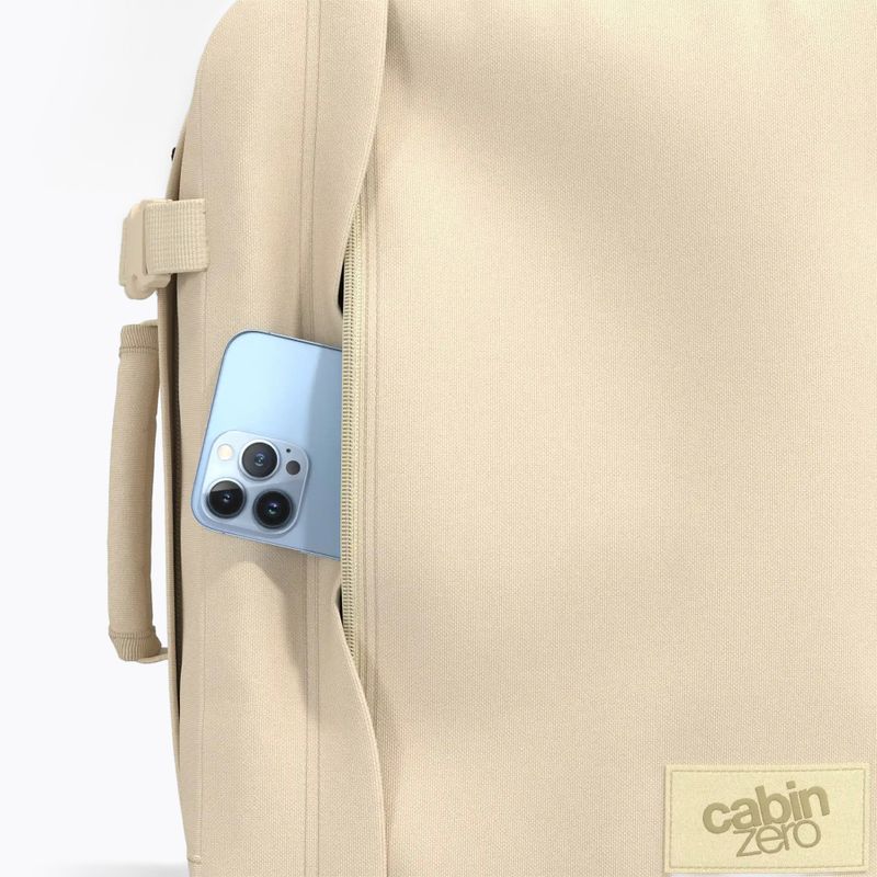 Travel backpack CabinZero Classic Tech 28 l shell white 11
