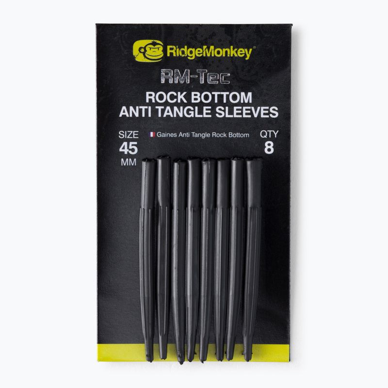 RidgeMonkey Connexion Rock Bottom Tungsten Anti Tangle Sleeves brown RMT101