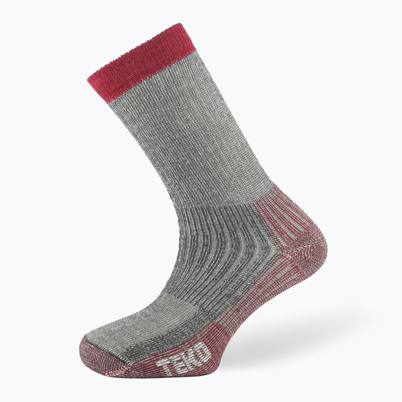 TEKO Ecotrek Heavy Full Cushion trekking socks 4.0 charcoal/red 3