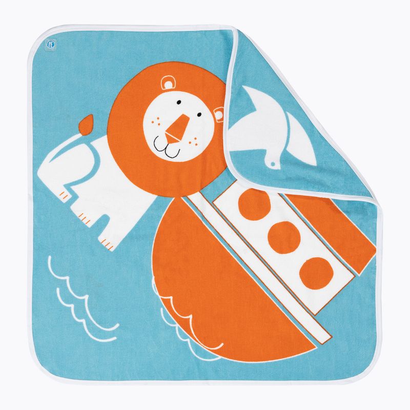 Children's hooded towel Splash About Noah's Ark blue HTNOA