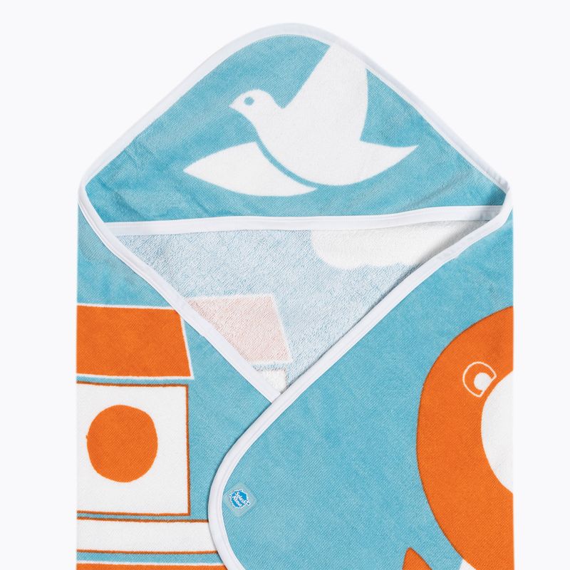 Children's hooded towel Splash About Noah's Ark blue HTNOA 3