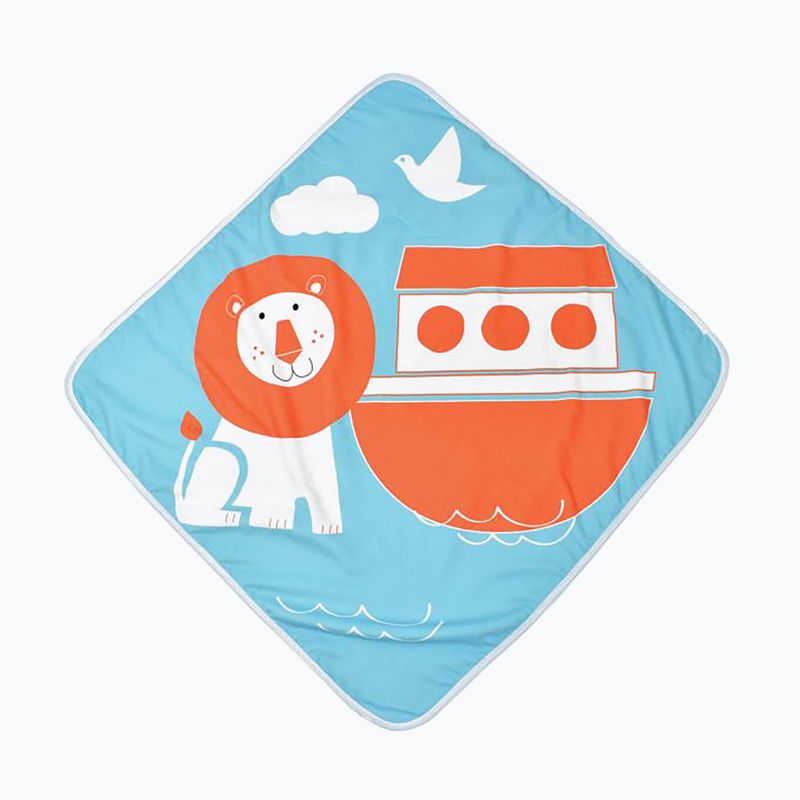 Children's hooded towel Splash About Noah's Ark blue HTNOA 5