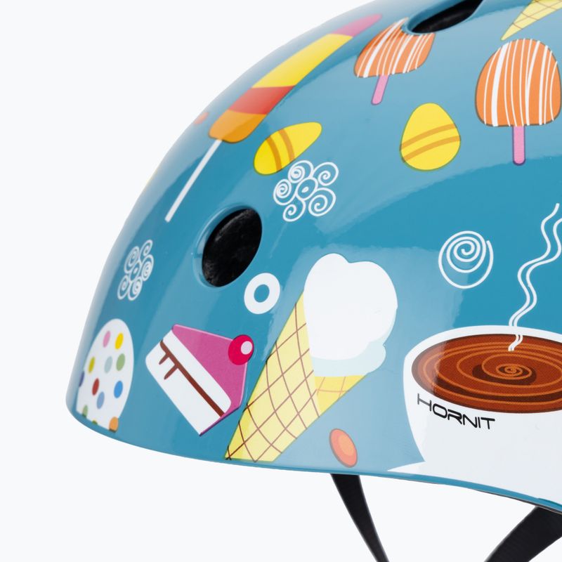 Hornit IceCream blue/multicolor children's bike helmet 7