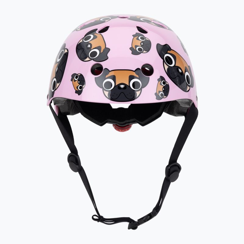 Hornit Pug pink/brown children's bike helmet 2