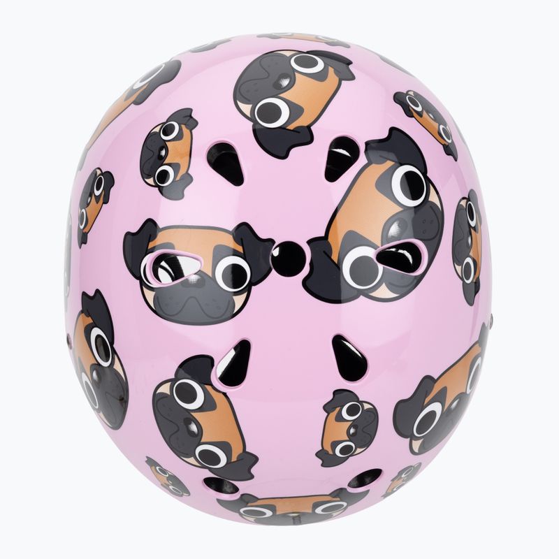Hornit Pug pink/brown children's bike helmet 6