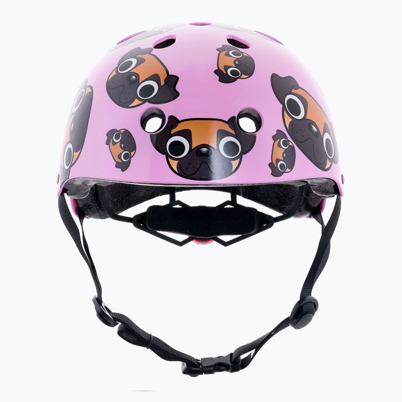 Hornit Pug pink/brown children's bike helmet 2