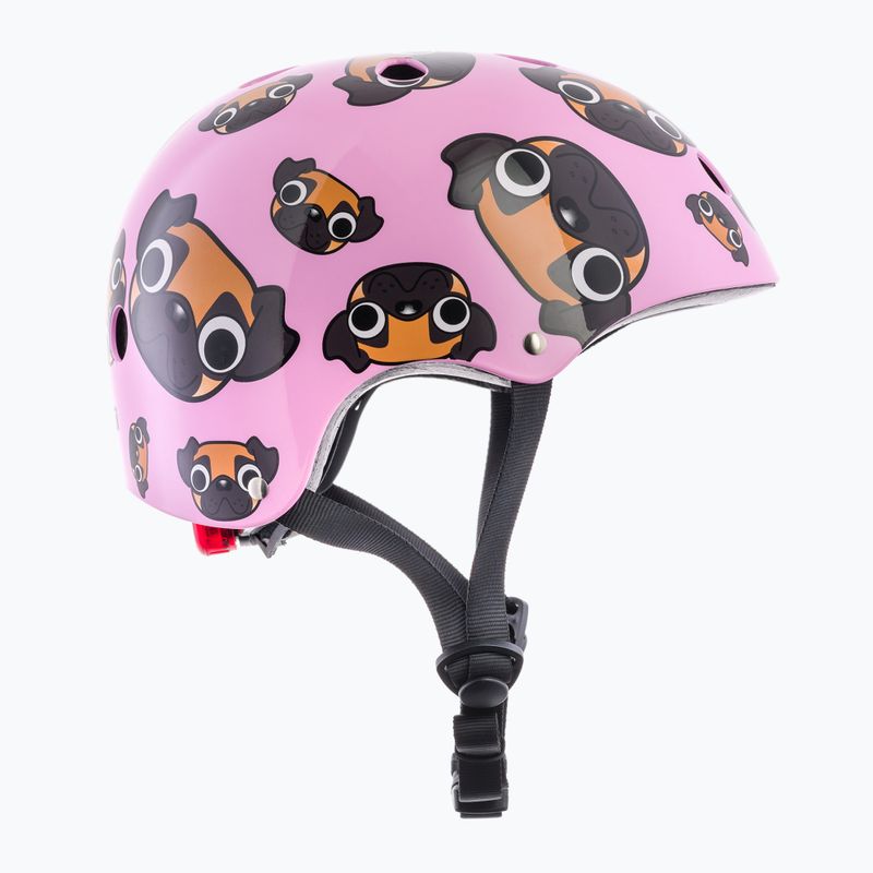 Hornit Pug pink/brown children's bike helmet 4