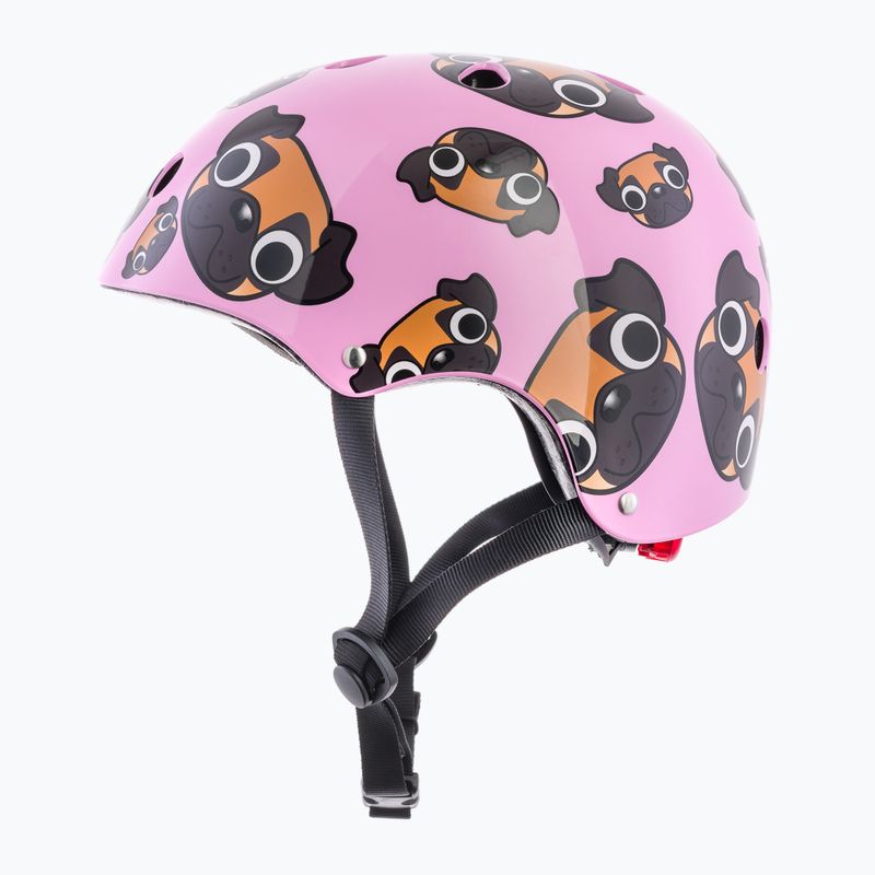 Hornit Pug pink/brown children's bike helmet 5