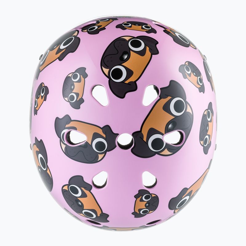 Hornit Pug pink/brown children's bike helmet 6
