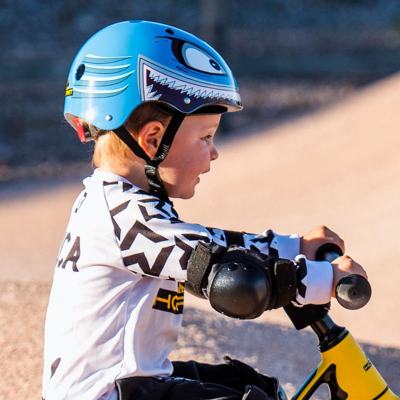 Hornit Shark blue children's bike helmet 10