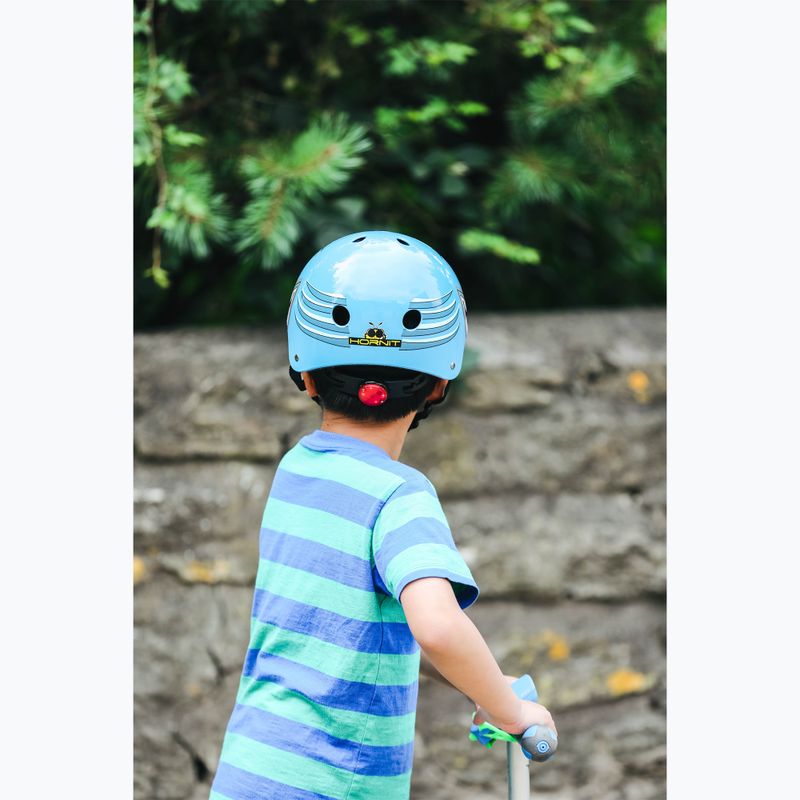 Hornit Shark blue children's bike helmet 12