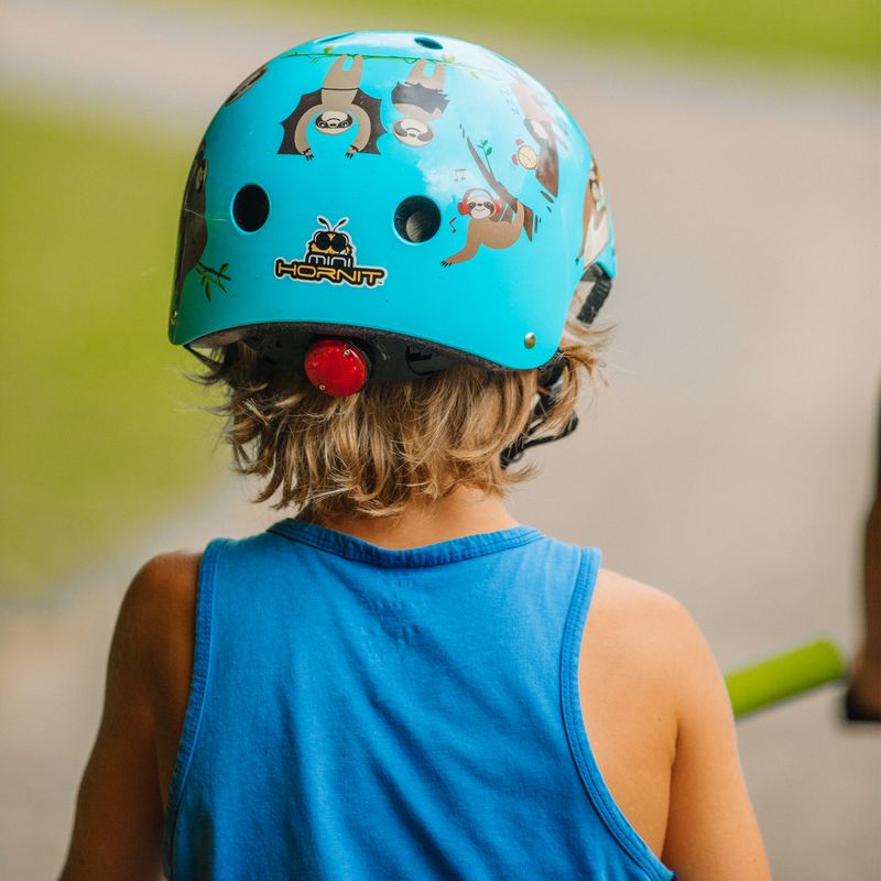 Hornit Sloth blue/brown children's bike helmet 13