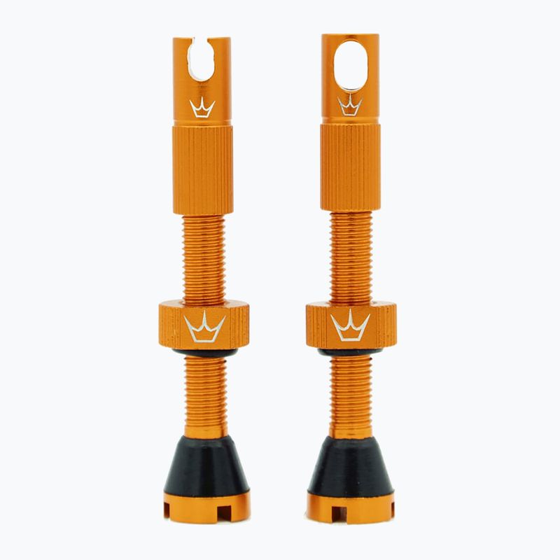 Peaty's X Chris King MK2 Presta Tubeless Valves Set 42 mm mango