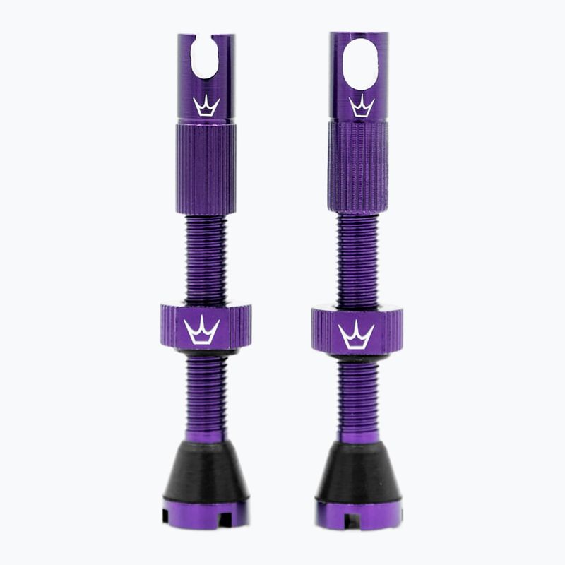 Peaty's X Chris King MK2 Presta Tubeless Valves Set 42 mm violet
