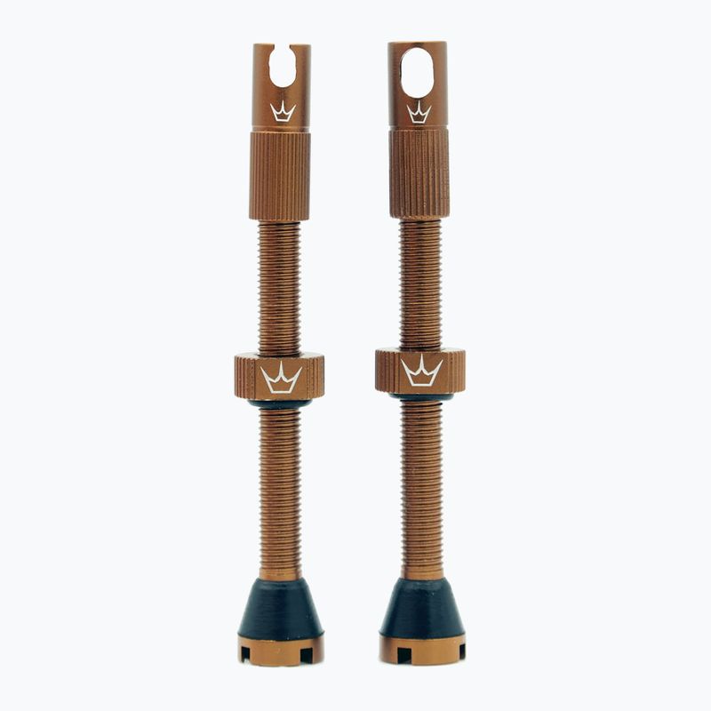 Peaty's X Chris King MK2 Tubeless Valves 60 mm bourbon presta valve set