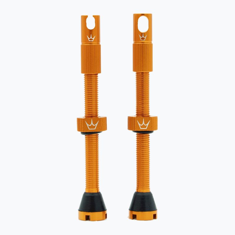 Peaty's X Chris King MK2 Tubeless Valves 60 mm mango presta valve set