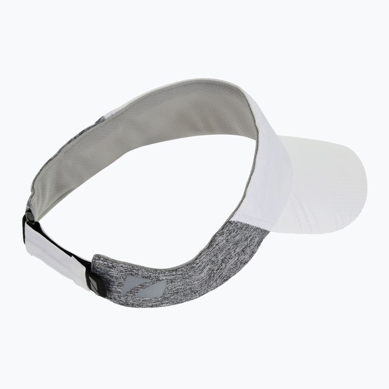 Running visor ZONE3 Lightweight Race Visor white/charcoal marl/relective silver 2