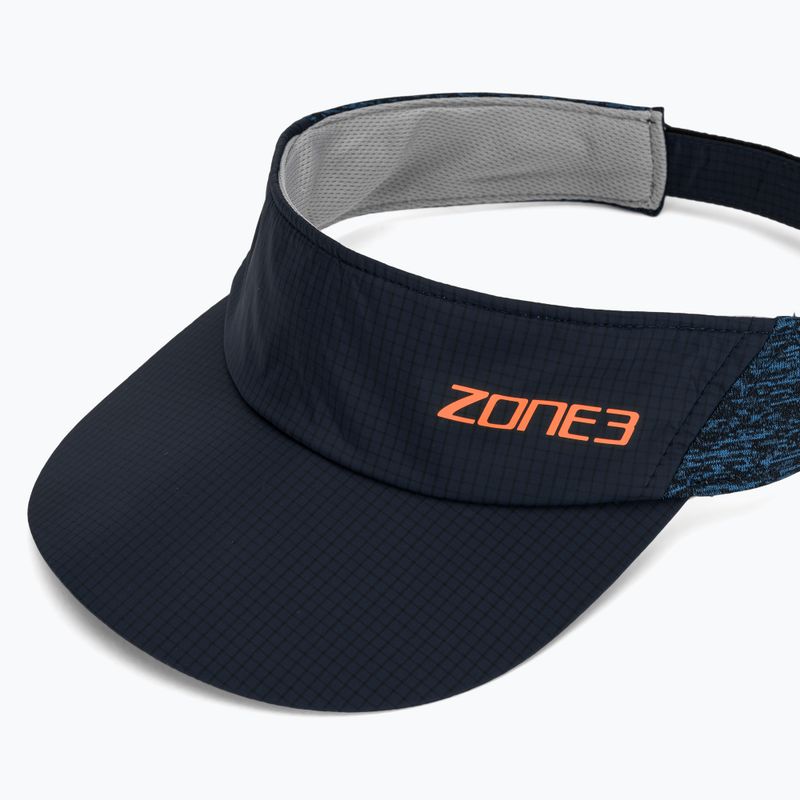 Running visor ZONE3 Lightweight Race Visor navy/blue marl/reflective silver 3