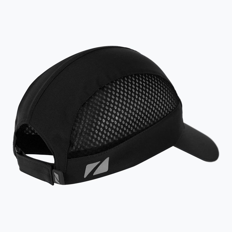 Baseball cap ZONE3 Lightweight Mesh Running petrol/reflective silver 2