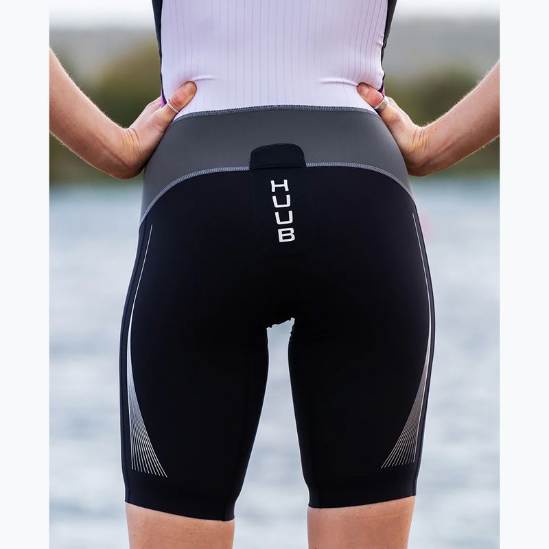 Women's Triathlon Suit HUUB Anemoi Aero Tri Suit black and white ANELCSW 11