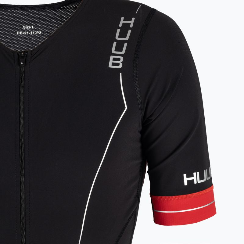 Men's HUUB Race Long Course Tri Suit black/red RCLCS 4