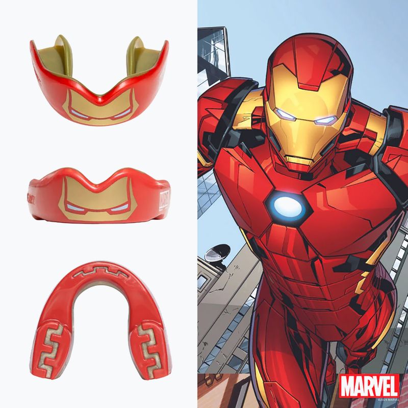 SAFEJAWZ children's jaw protector Marvel Iron Man red 2