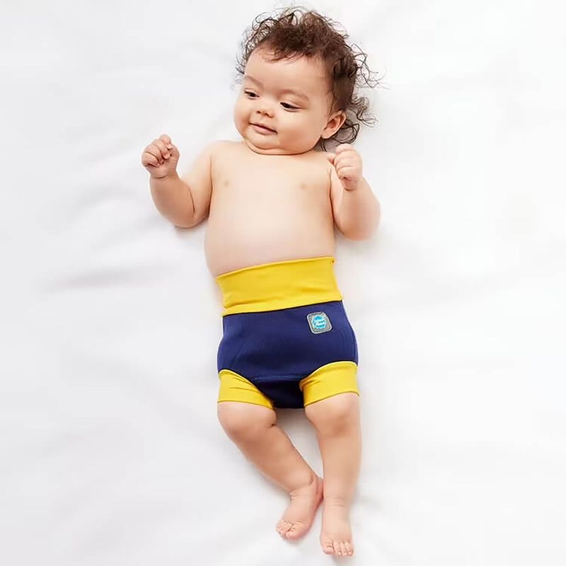 Splash About Happy Nappy swim nappy navy / yellow 3