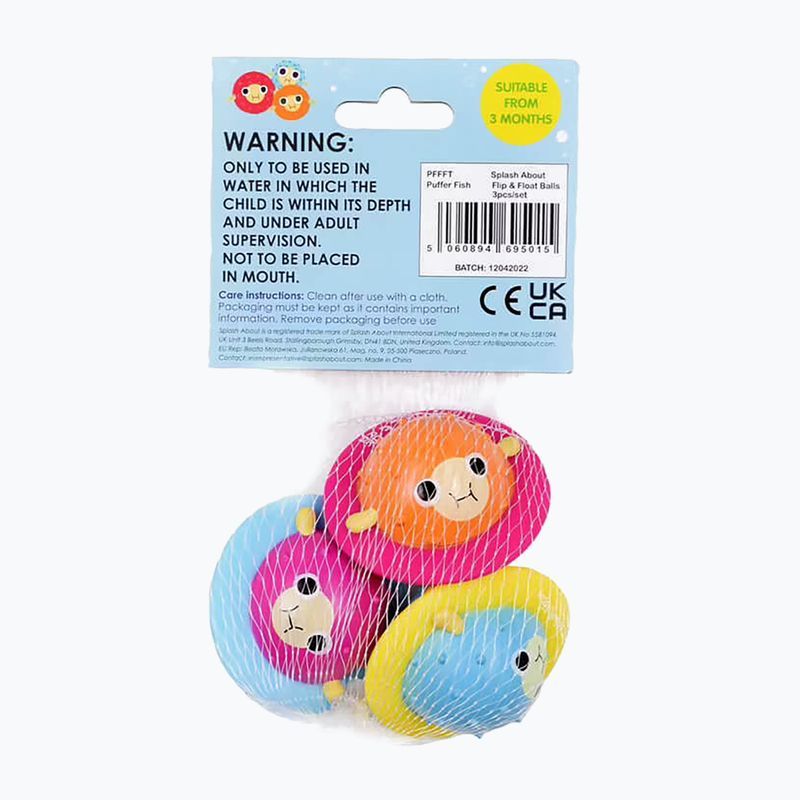 Splash About Pufferfish Flip&Float fishing toy 3 pcs orange / blue / purple 4