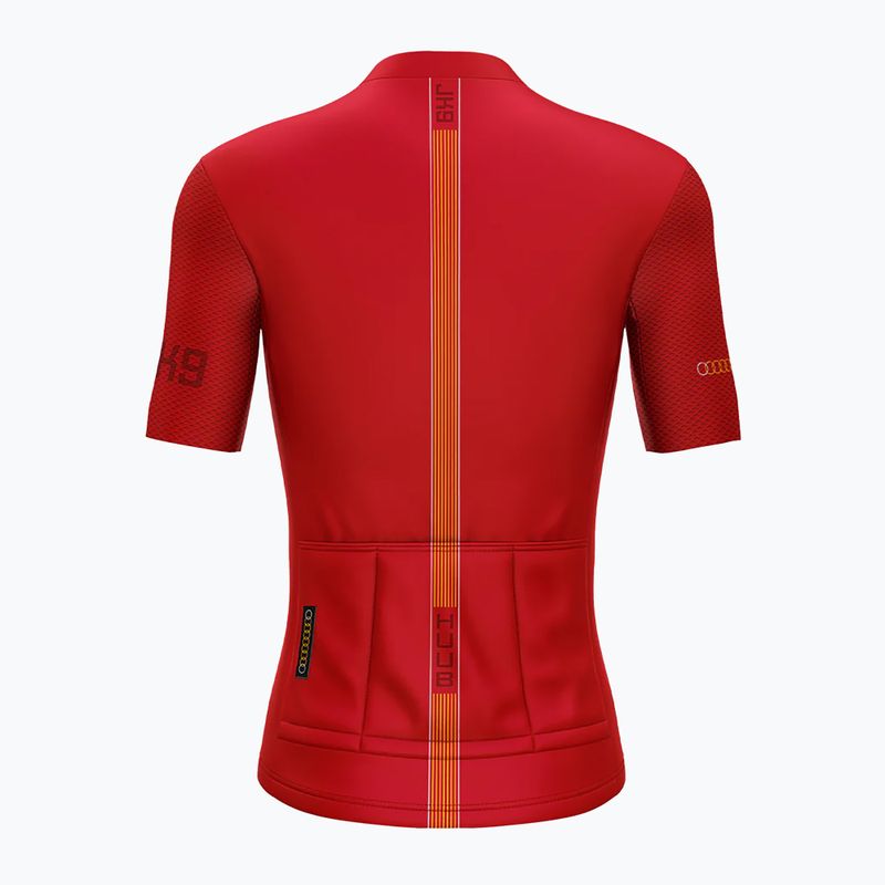 HUUB Jason Kenny men's cycling jersey cherry red 2