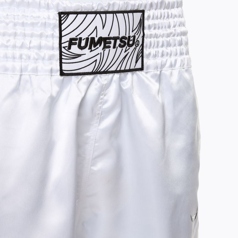 FUMETSU Origins Muay Thai men's training shorts white 3