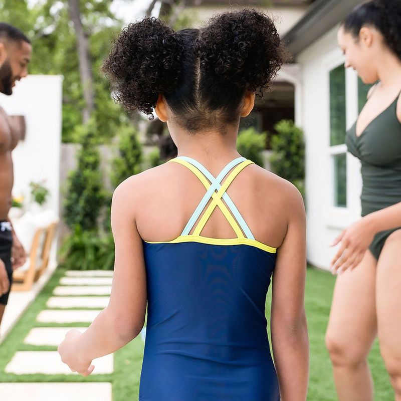 Children's one-piece swimsuit Splash About Essential Sports lime 5