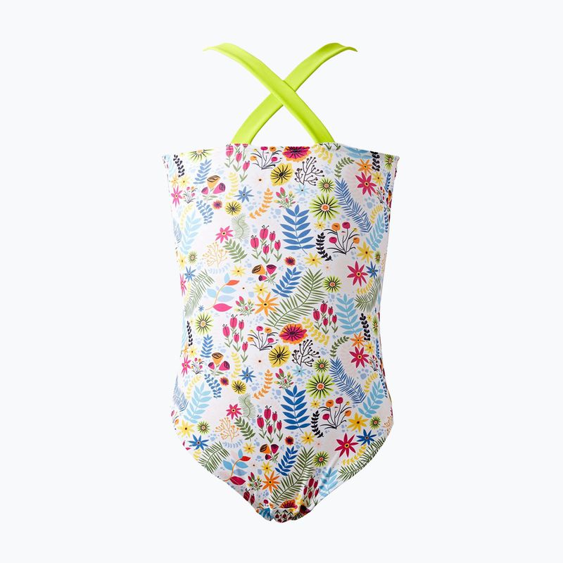 Children's one-piece swimsuit Splash About Jungle Paradise lime 2