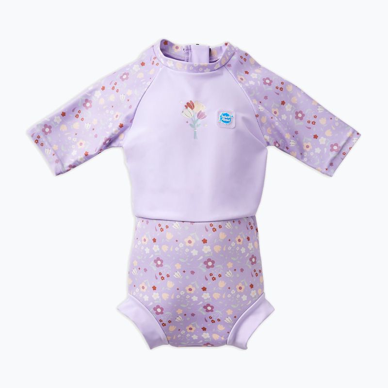 UPF 50+ baby jumpsuit Splash About Happy Nappy lilac sprnig