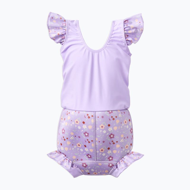 Children's one-piece swimsuit with nappy Splash About Happy Nappy Frills strawberry field 2