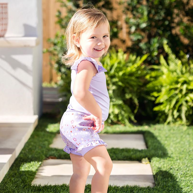 Children's one-piece swimsuit with nappy Splash About Happy Nappy Frills strawberry field 5
