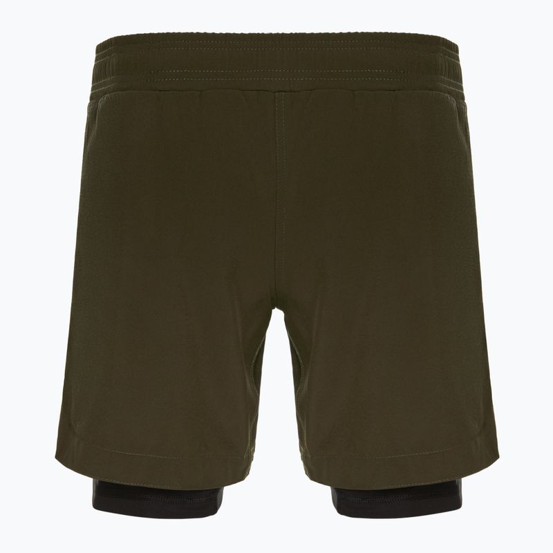 FUMETSU men's training shorts Origins Dual Layer khaki 2
