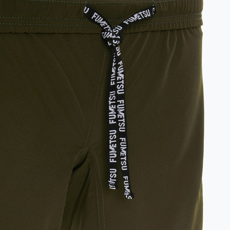FUMETSU men's training shorts Origins Dual Layer khaki 5