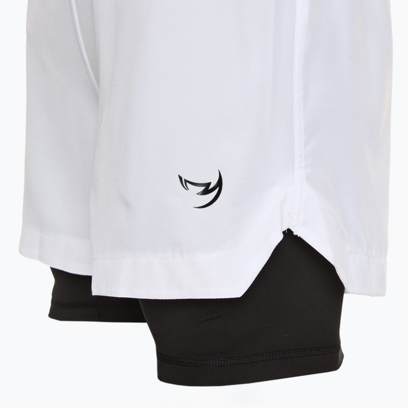 Men's training shorts FUMETSU Origins Dual Layer white 3