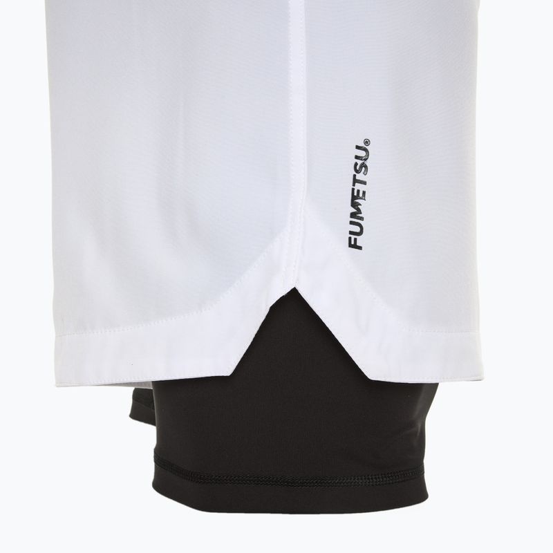 Men's training shorts FUMETSU Origins Dual Layer white 4