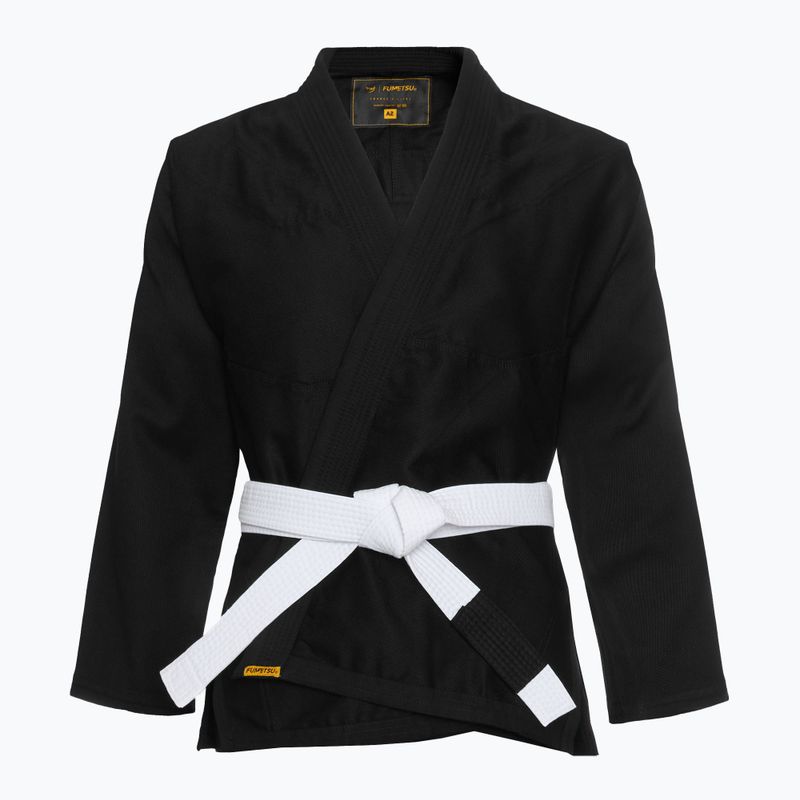 GI for Brazilian jiu-jitsu FUMETSU Ghost V-Lite BJJ black/ yellow 2