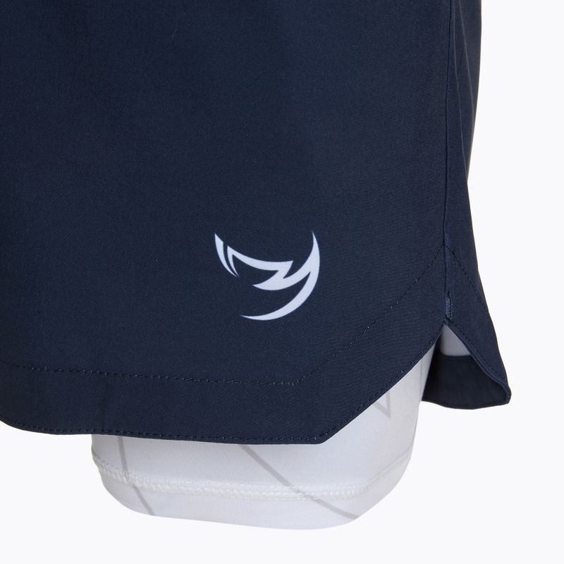 Men's FUMETSU Icon Dual Layer Training shorts navy/ white 3