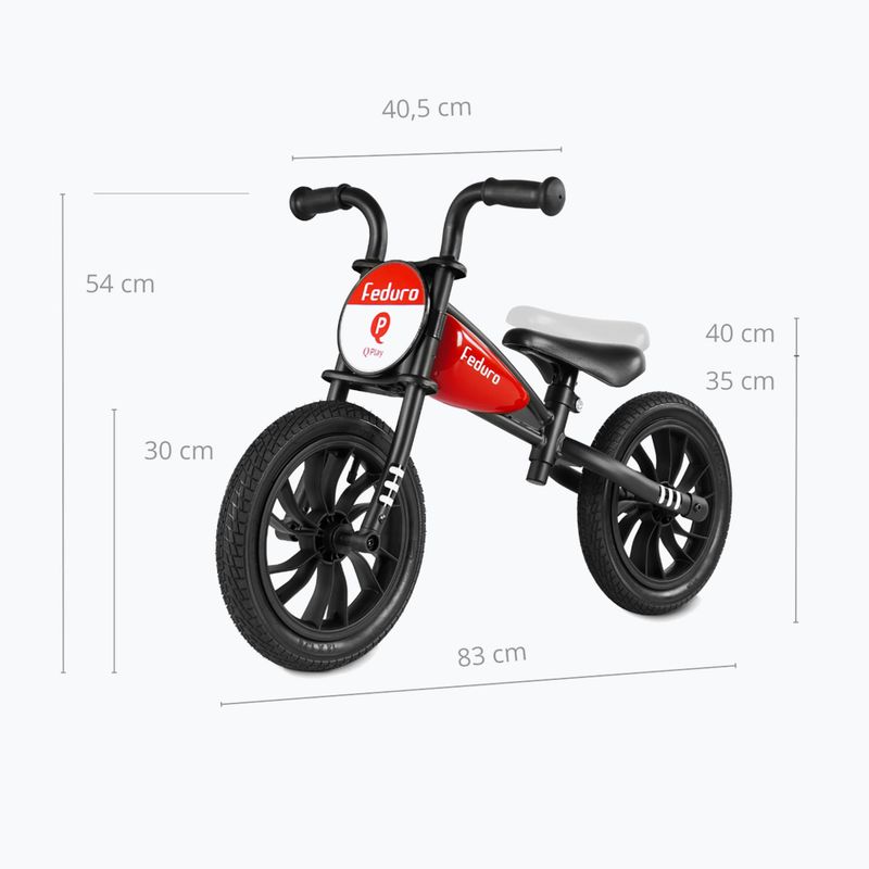 Balance bike Qplay Feduro red 2