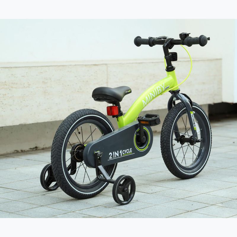 Children's bike Qplay Miniby 3in1 green 10