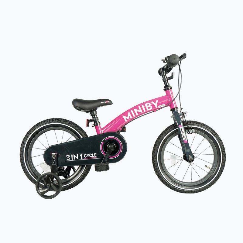 Children's bike Qplay Miniby 3in1 rose 5