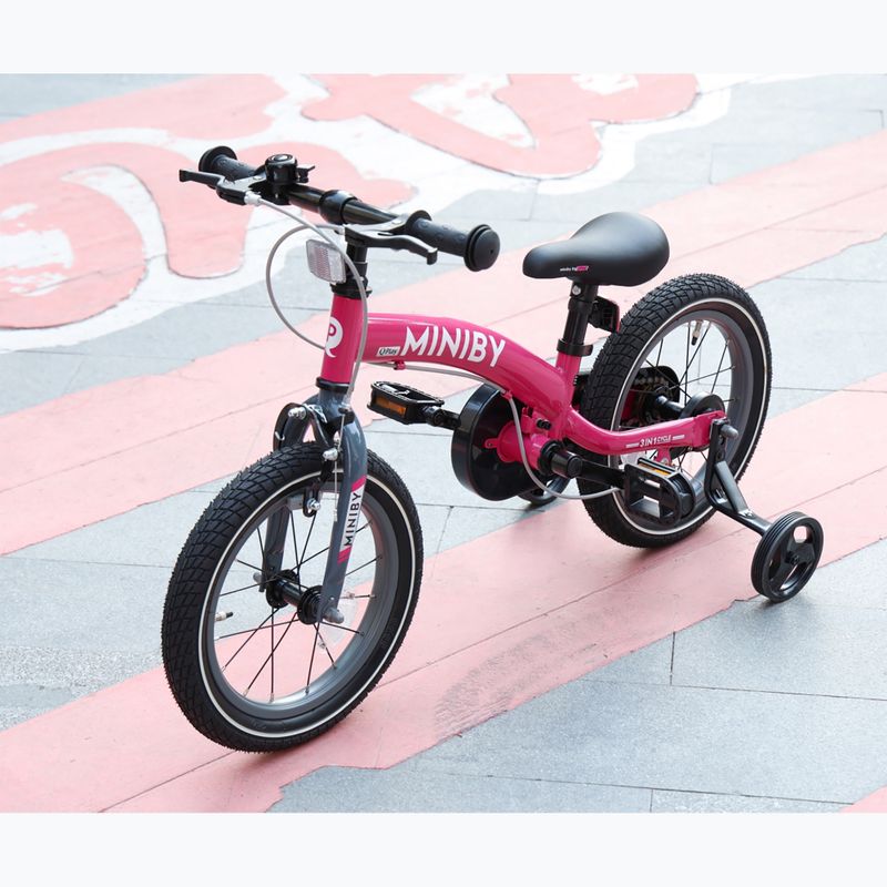 Children's bike Qplay Miniby 3in1 rose 7