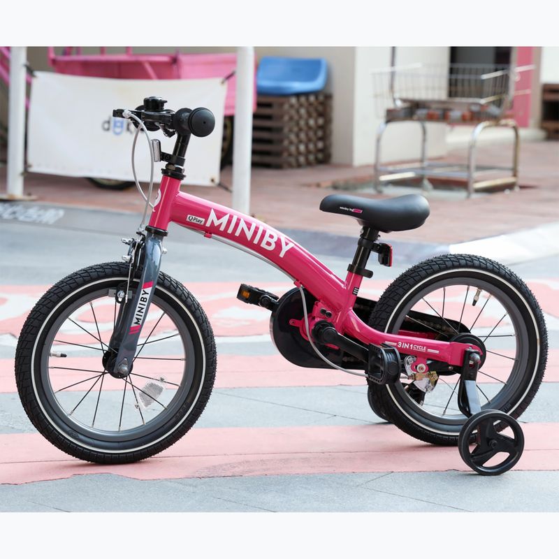 Children's bike Qplay Miniby 3in1 rose 8